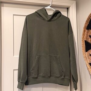 ABERCROMBIE Olive Green Men's Hoodie SMALL